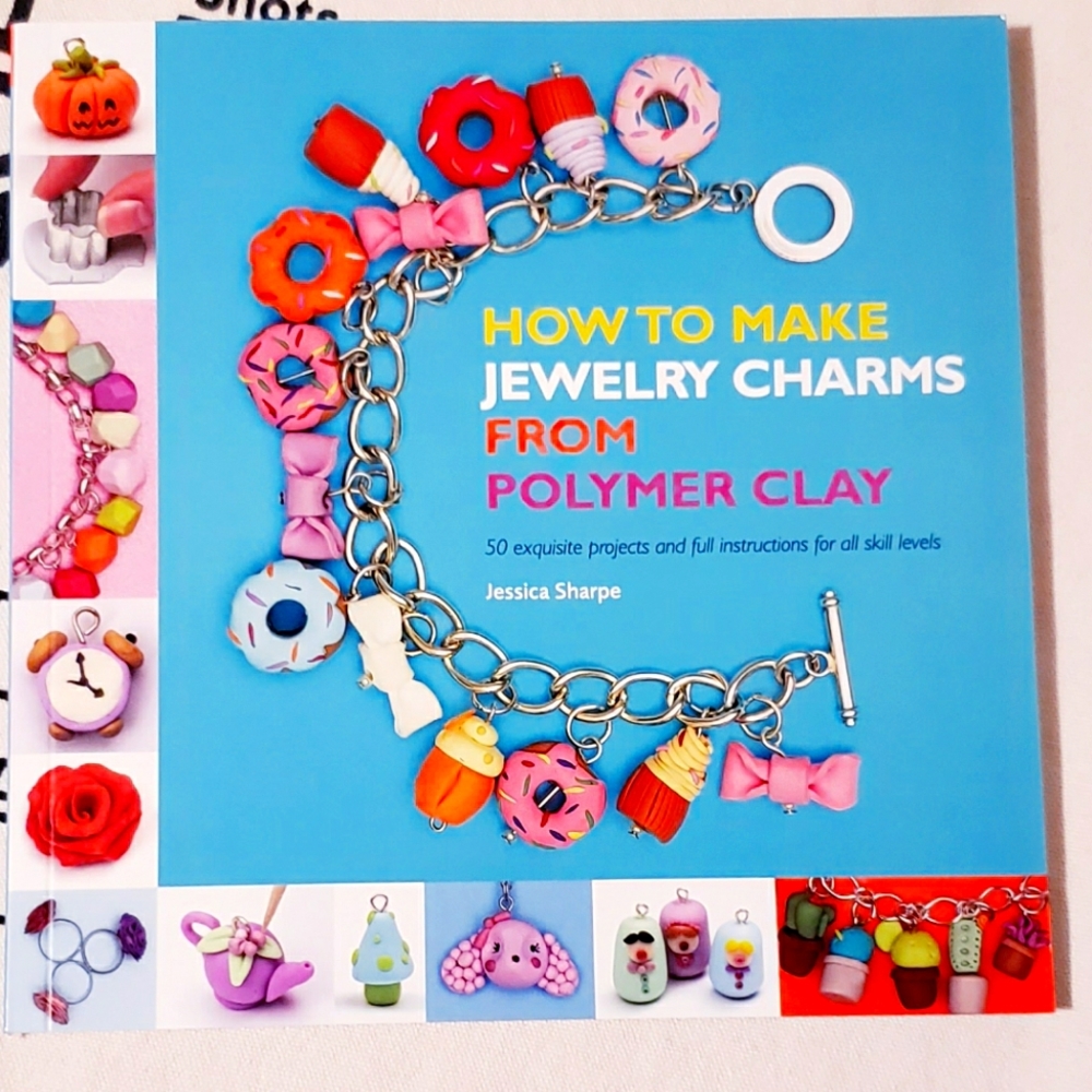How to make jewelry charma from polymer clay book